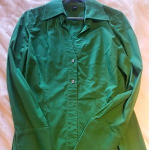 Green button down